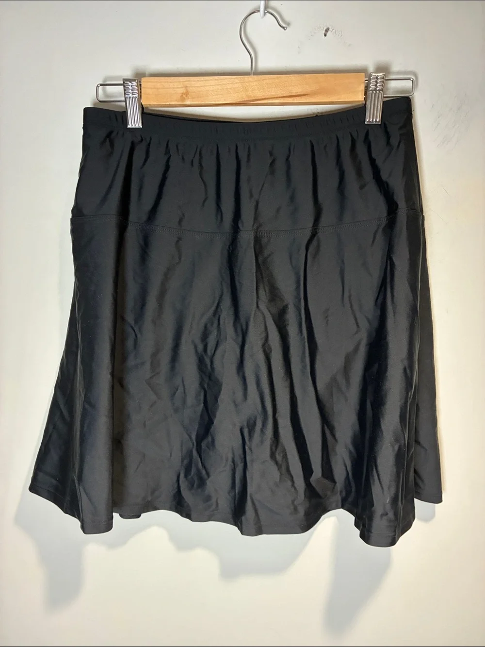Hilor Black Swim Skirt Swim Bottom Bikini Cover US 14 NWT